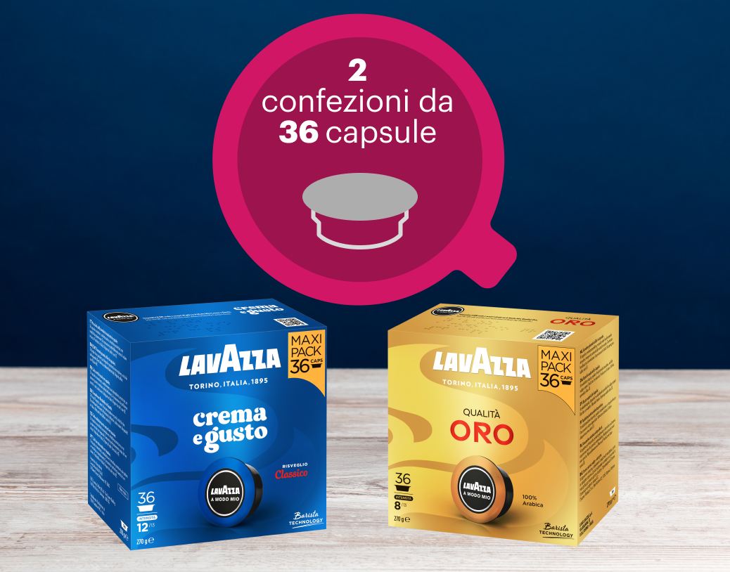 Capsule Lavazza A Modo Mio da 36 (2 confezioni)